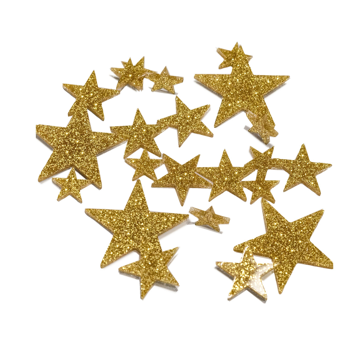 50 Floating Gold Stars-Sparkling-Large Sizes-Fills 1 Gallon of the Transparent Floating Gels for Your Vases - With Pre-Measured Prep Bags - Option of 3 Submersible Fairy Lights Strings