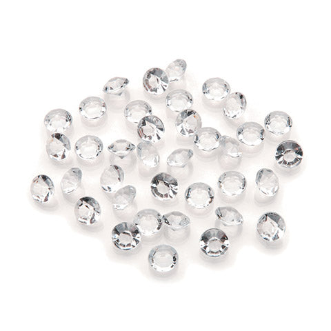 Diamond Cut Sparkling Table Scatter - Choose: Light Pink, Turquoise Blue, Clear and Black